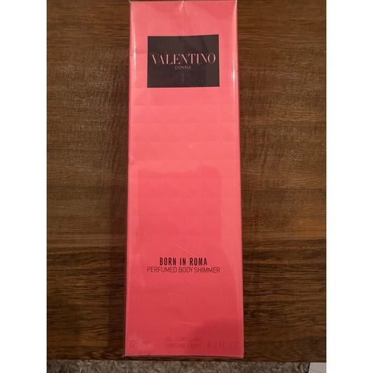Valentino Born in Roma Perfumed Body Shimmer Gel 4.2 oz Luxury Glow Lotion MSRP $65