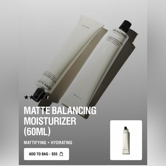 Grown Alchemist Matte Balancing Moisturizer - Mattifying + Hydrating