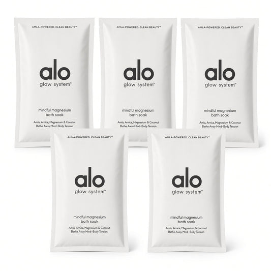 Bundle x20 Alo Glow System Mindful Magnesium Bath Soak (sachet/packet) 1 oz / 28.3 g (travel/sample packet)