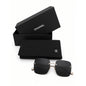 $900 | Chanel CH4287T square titanium sunglasses
Light gold / silver titanium · gray lenses