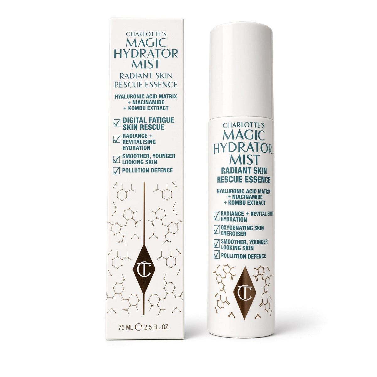 $47 | Charlotte’s Magic Hydrator Mist
Size: 75 ml / 2.5 fl oz
