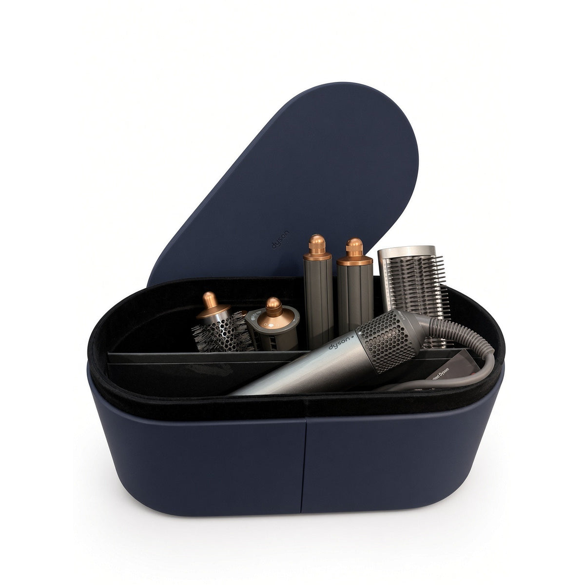 $599 | Dyson Airwrap multi-styler HS05 Complete Nickel/Copper + Prussian Blue case